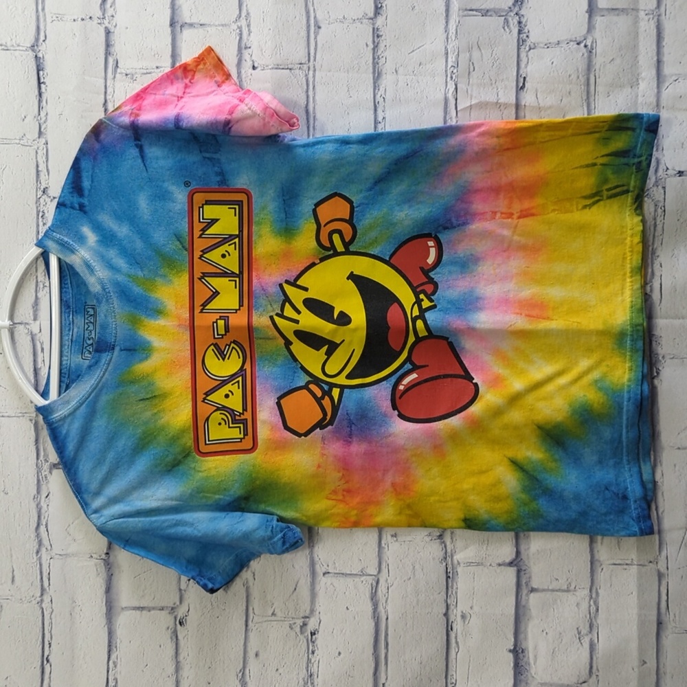 Pacman Tie Dye T Shirt Women's Size Small